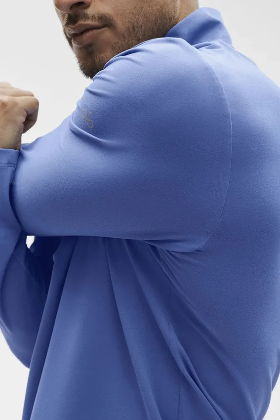 Conquer 1/4 Zip Reform met lange mouwen - Provence Blue