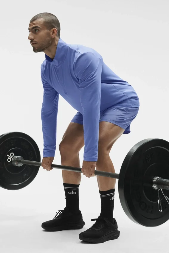 Conquer 1/4 Zip Reform met lange mouwen - Provence Blue