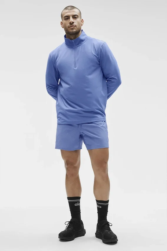 Conquer 1/4 Zip Reform met lange mouwen - Provence Blue