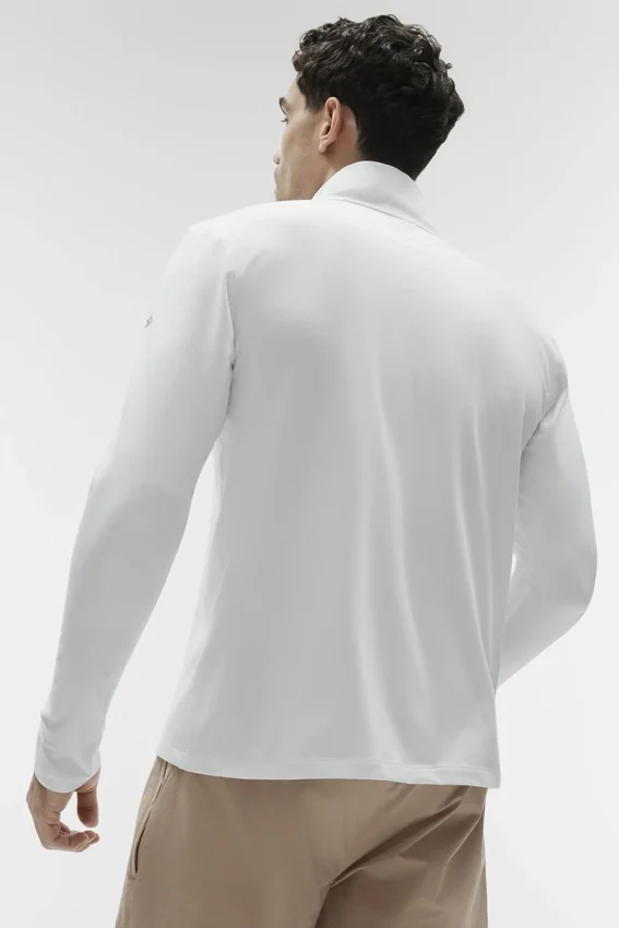 Conquer 1/4 Zip Reform met lange mouwen - White