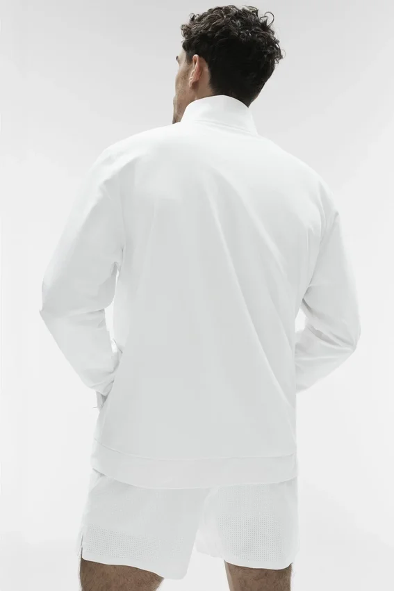 Conquer Max Mock Neck Full Zip - Wit