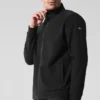 Conquer Max Mock Neck Full Zip - Zwart