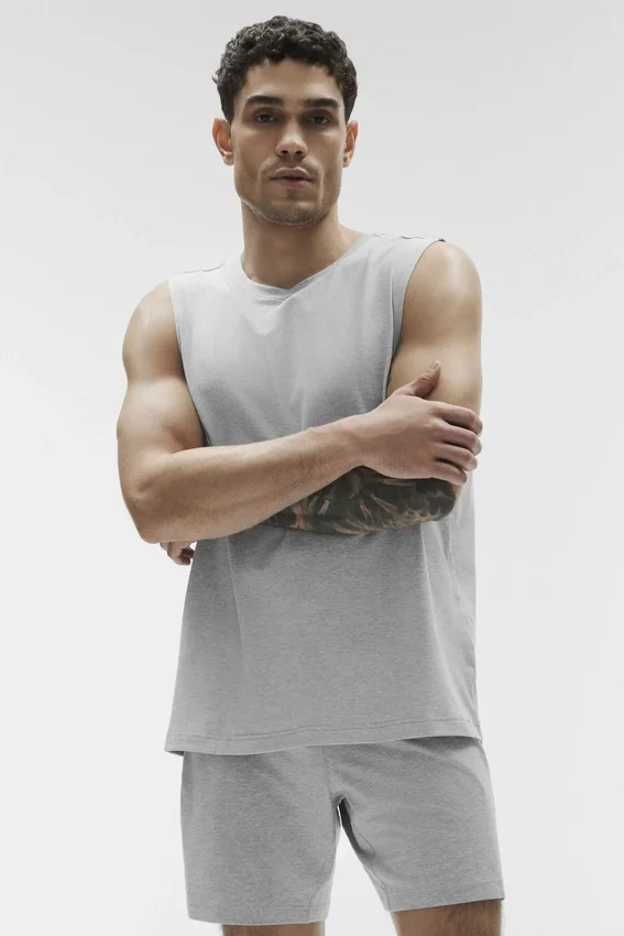 Conquer Muscle Tank - Athletic Heather Grey