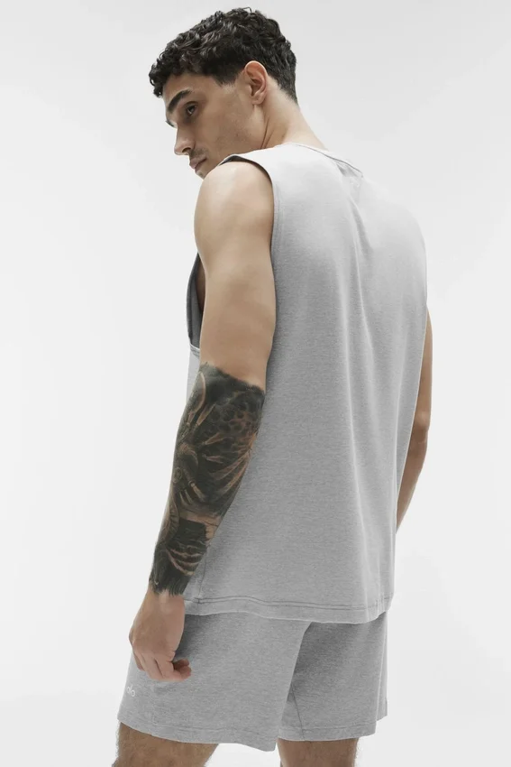 Conquer Muscle Tank - Athletic Heather Grey