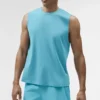 Conquer Muscle Tank - Blue Breeze