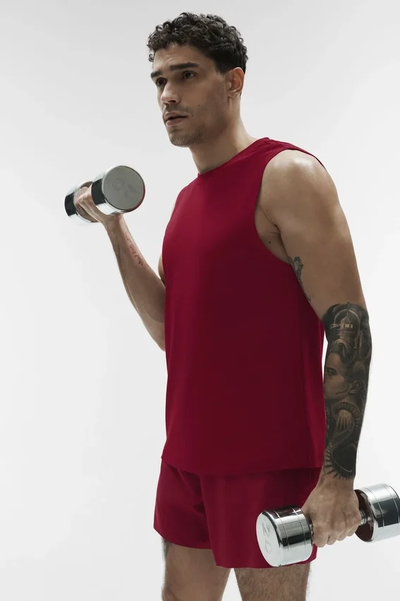 Conquer Muscle Tank - Garnet