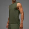 Conquer Muscle Tank - Green Olive