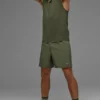 Conquer Muscle Tank - Green Olive