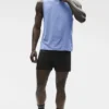 Conquer Muscle Tank - Provence Blue Heather