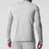 Conquer Reform met 1/4 rits en lange mouwen - Athletic Heather Grey