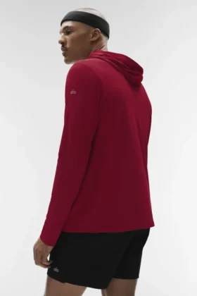 Conquer Reform met lange mouwen en capuchon – Garnet