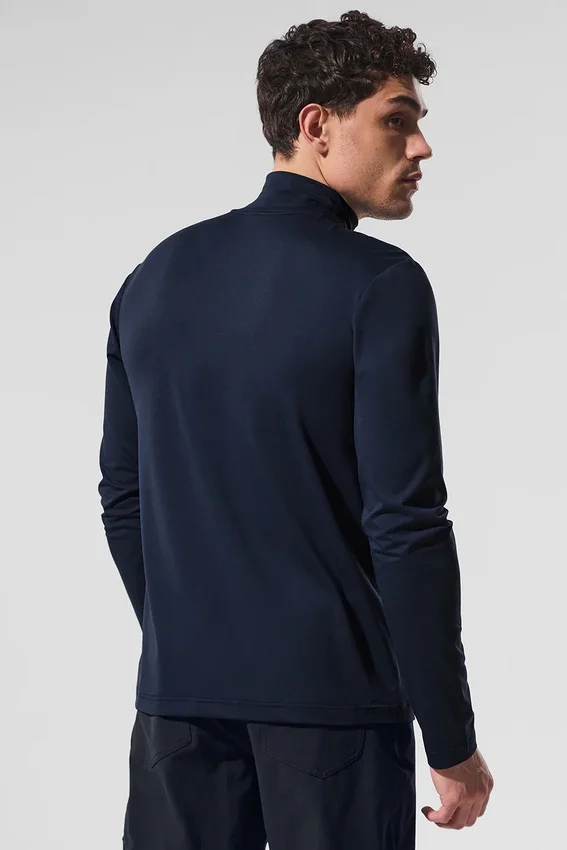 Conquer Reform met staande kraag en lange mouwen – Marineblauw