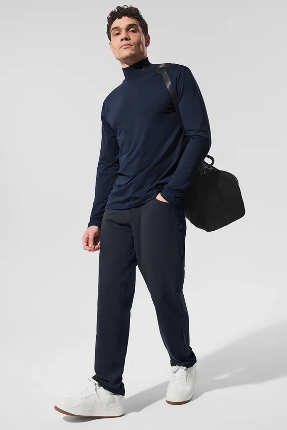 Conquer Reform met staande kraag en lange mouwen – Marineblauw