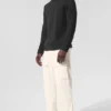 Conquer Reform shirt met hoge kraag en lange mouwen - Zwart