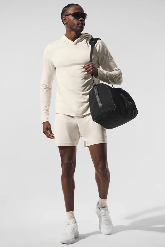 Conquer Reform shirt met lange mouwen en capuchon - Bone