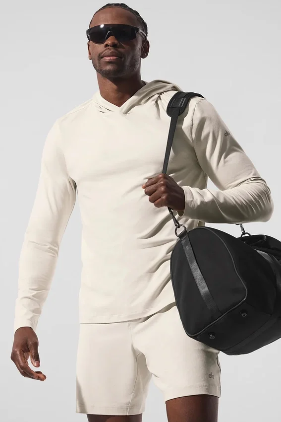 Conquer Reform shirt met lange mouwen en capuchon - Bone