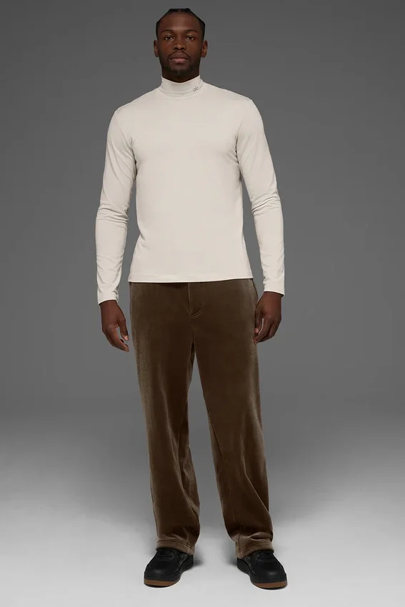 Conquer Reform shirt met staande kraag en lange mouwen - Bone