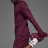 Conquer Reform T-shirt met lange mouwen en capuchon - Burgundy