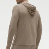 Conquer Reform T-shirt met lange mouwen en capuchon - Gravel