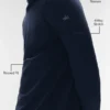 Conquer Reform T-shirt met lange mouwen en capuchon - Navy