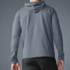 Conquer Reform T-shirt met lange mouwen en capuchon - Steel Grey
