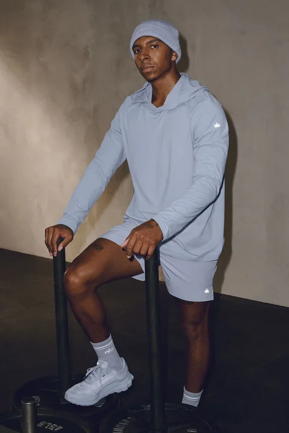 Conquer Reform T-shirt met lange mouwen en capuchon - Winter Frost