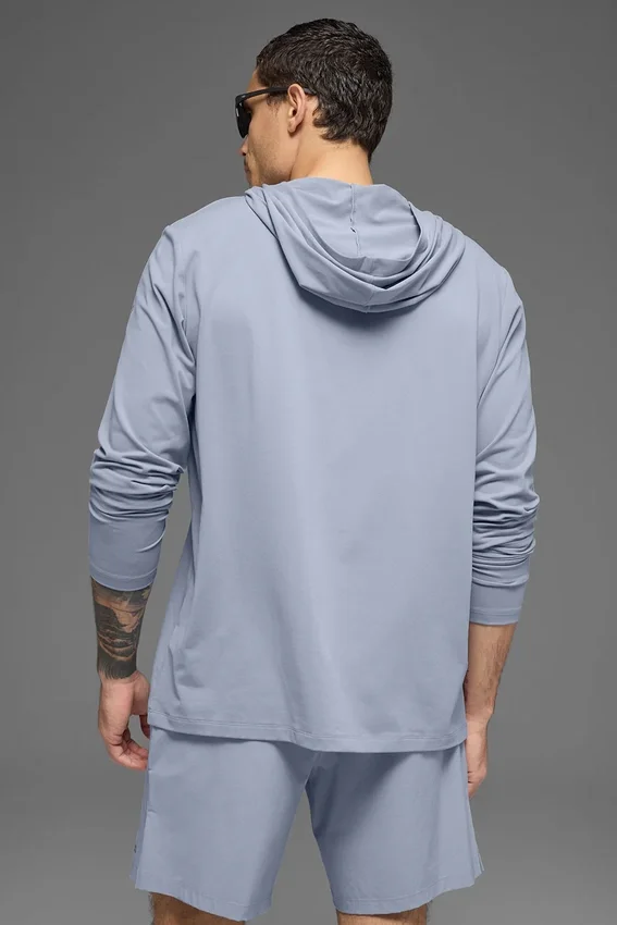 Conquer Reform T-shirt met lange mouwen en capuchon - Winter Frost