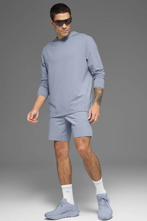 Conquer Reform T-shirt met lange mouwen en capuchon - Winter Frost