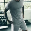 Conquer Reform T-shirt met ronde hals en korte mouwen - Athletic Heather Grey