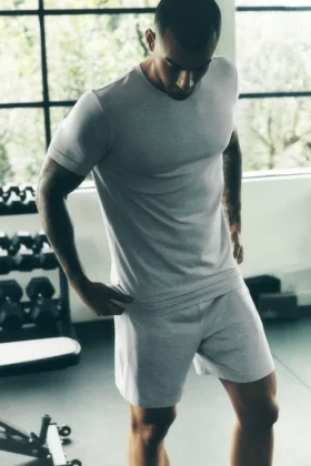 Conquer Reform T-shirt met ronde hals en korte mouwen - Athletic Heather Grey