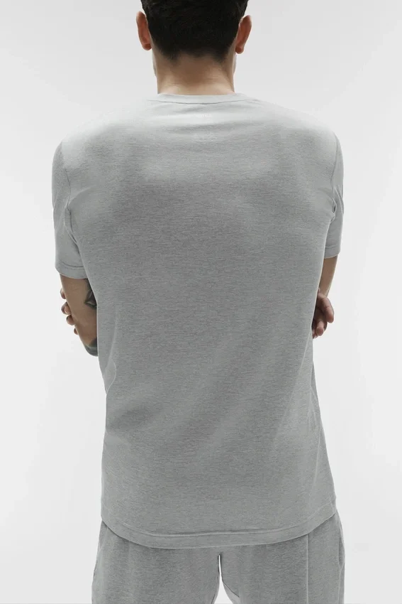 Conquer Reform T-shirt met ronde hals en korte mouwen - Athletic Heather Grey