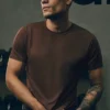 Conquer Reform T-shirt met ronde hals en korte mouwen - Brownstone