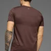 Conquer Reform T-shirt met ronde hals en korte mouwen - Brownstone