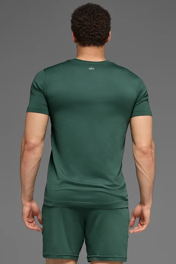 Conquer Reform T-shirt met ronde hals en korte mouwen - Clover Green