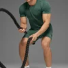 Conquer Reform T-shirt met ronde hals en korte mouwen - Clover Green