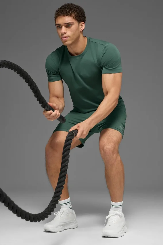 Conquer Reform T-shirt met ronde hals en korte mouwen - Clover Green