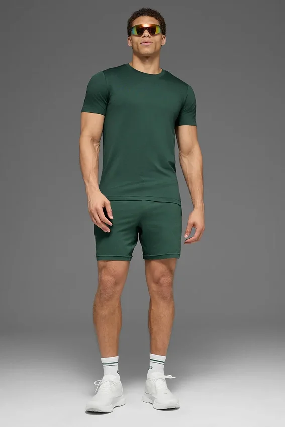 Conquer Reform T-shirt met ronde hals en korte mouwen - Clover Green