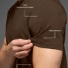 Conquer Reform T-shirt met ronde hals en korte mouwen - Espresso