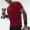 Conquer Reform T-shirt met ronde hals en korte mouwen - Garnet