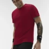 Conquer Reform T-shirt met ronde hals en korte mouwen - Garnet