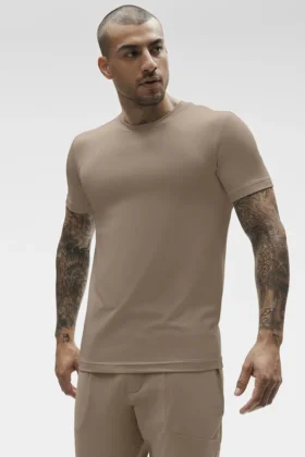 Conquer Reform T-shirt met ronde hals en korte mouwen - Gravel