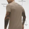 Conquer Reform T-shirt met ronde hals en korte mouwen - Gravel