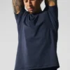 Conquer Reform T-shirt met ronde hals en korte mouwen - Navy