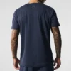 Conquer Reform T-shirt met ronde hals en korte mouwen - Navy