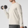 Conquer Reform T-shirt met ronde hals en lange mouwen - Bone