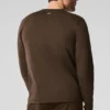 Conquer Reform T-shirt met ronde hals en lange mouwen - Espresso