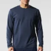Conquer Reform T-shirt met ronde hals en lange mouwen - Navy