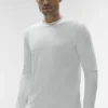 Conquer Reform T-shirt met ronde hals en lange mouwen - White