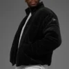 Corduroy Stage Puffer - Zwart