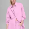Cotton Real Deal overhemd met lange mouwen en knopen – Candy Heart Pink